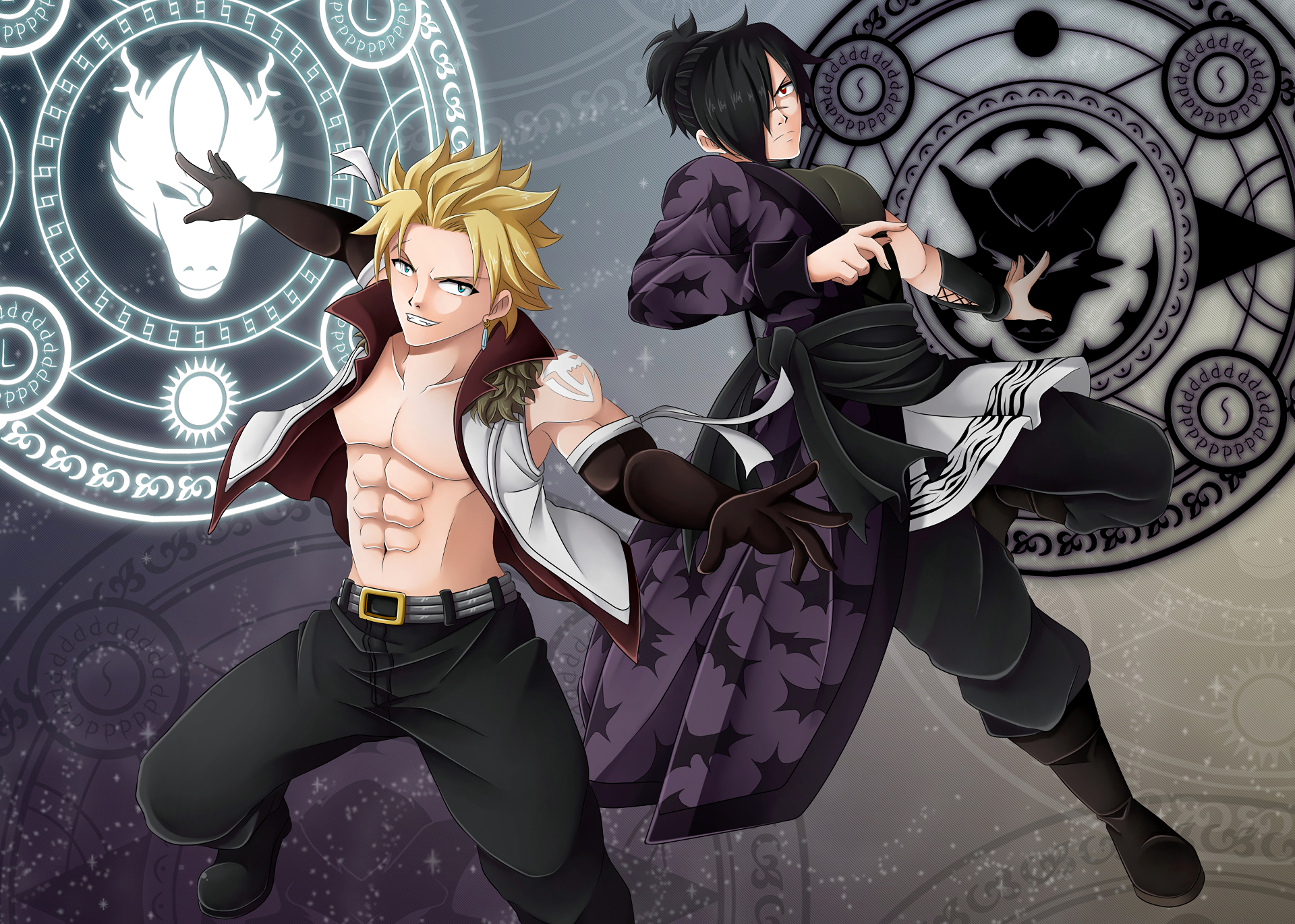 Sting Eucliffe and Rogue Cheney. Sting Eucliffe And Rogue Cheney Wallpaper. Fairy tail anime, Fairy tail dragon slayer, Fairy tail sting