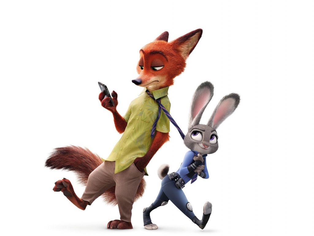 Desktop wallpaper zootopia, judy hopps, nick wilde, animation movie, HD image, picture, background, 6c5c1d