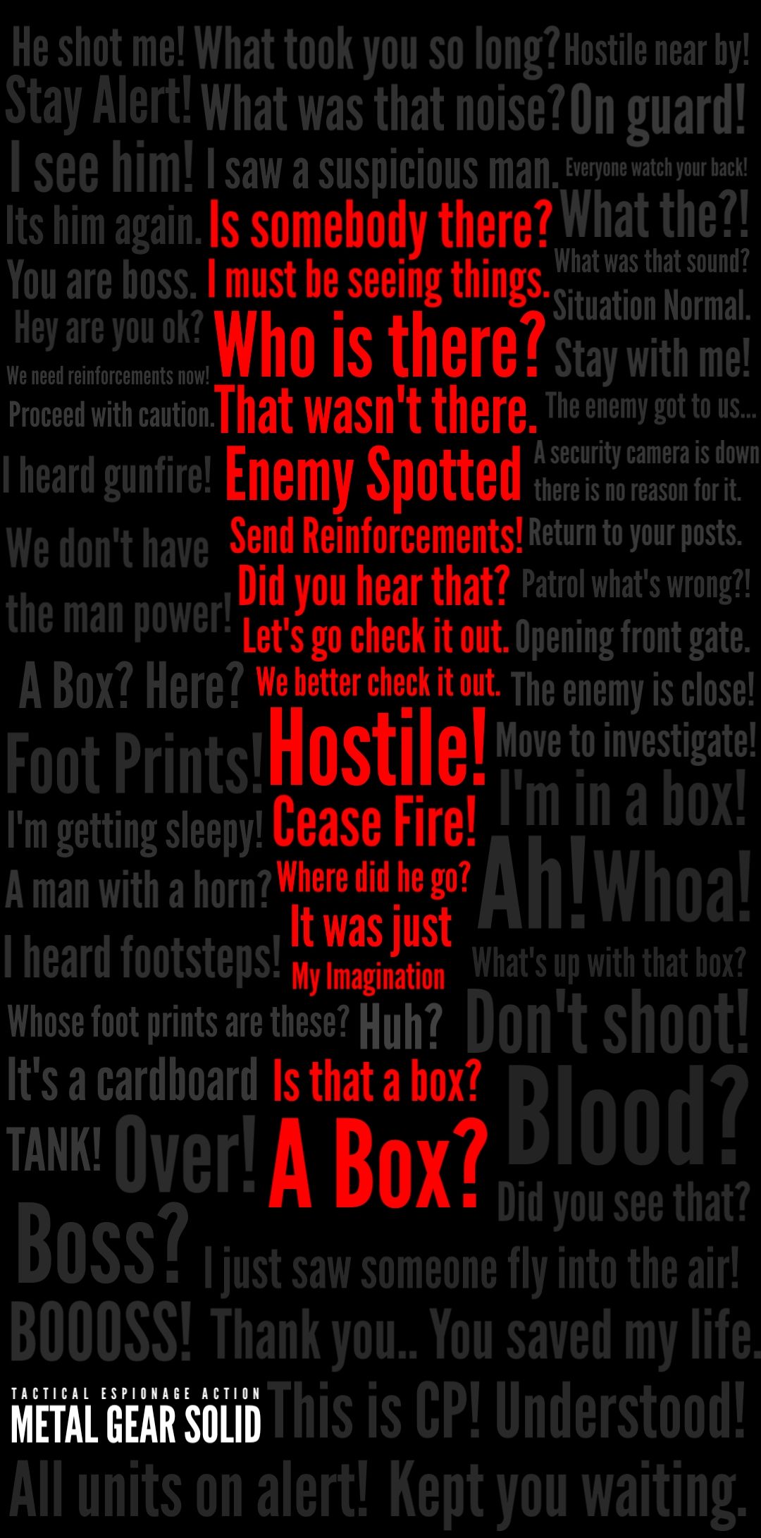 Fixed Metal Gear Solid Alert Wallpaper III (Download for phone Wallpaper. Fixed were)