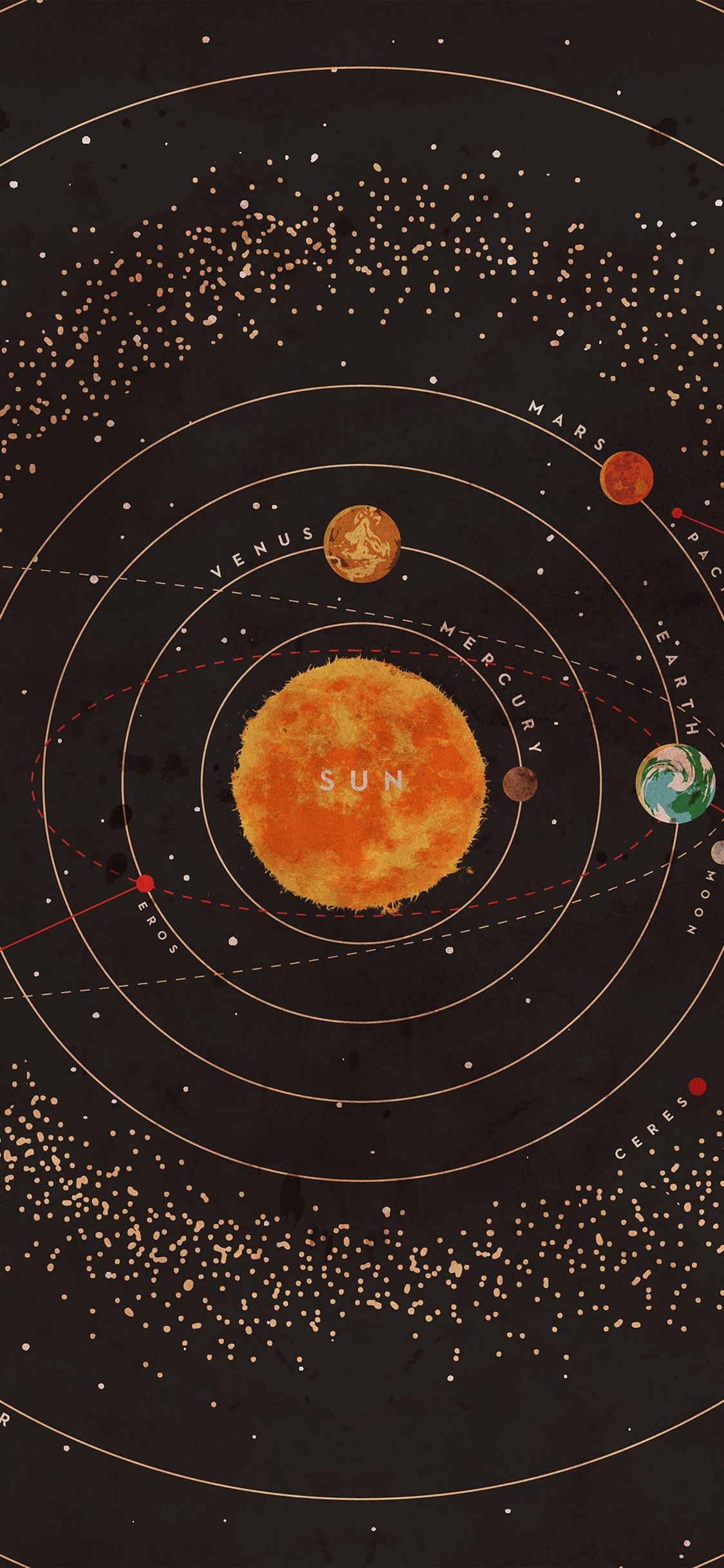 Solar System Wallpaper iPhone X