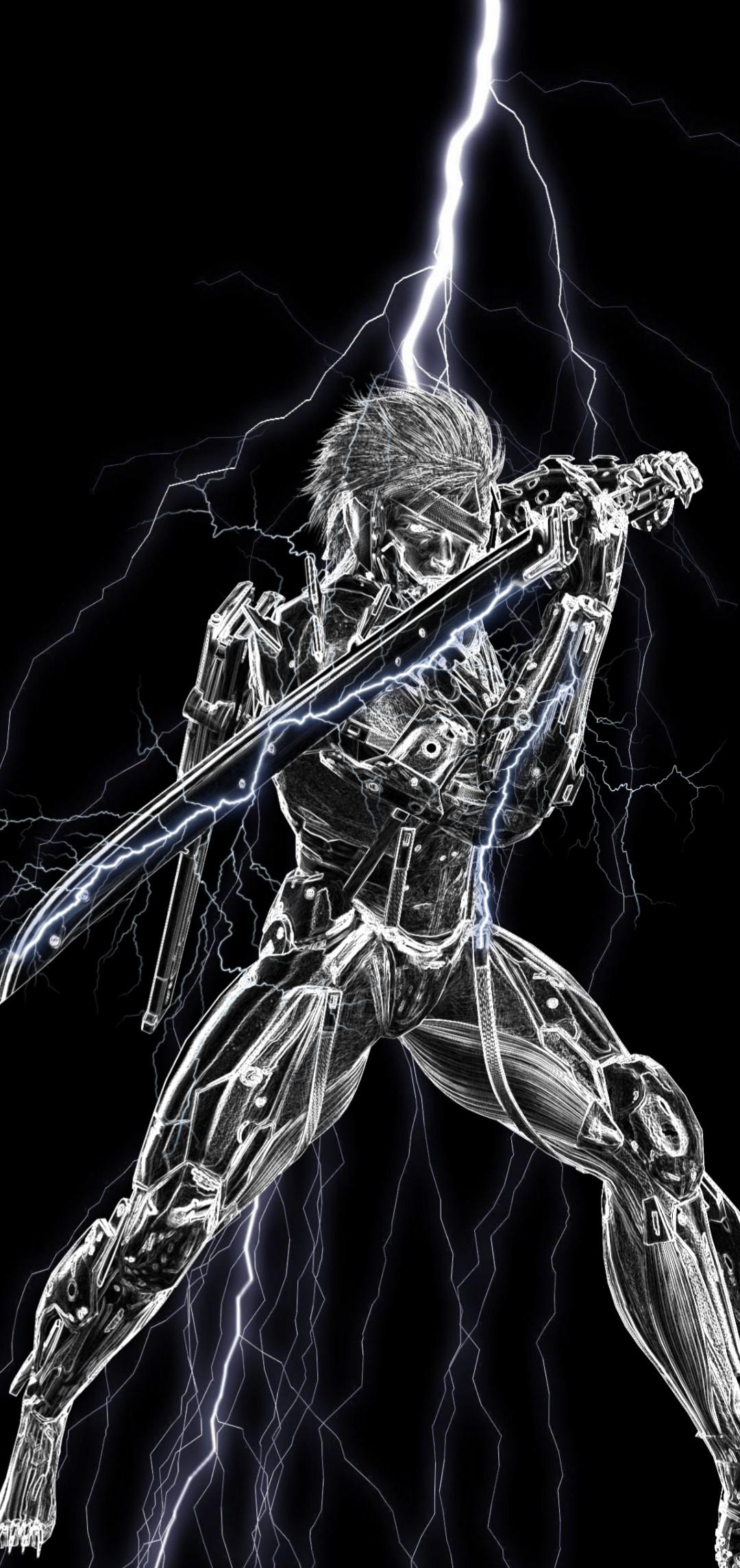 Started playing Metal Gear Rising for the first time and decided to do this wallpaper for my phone