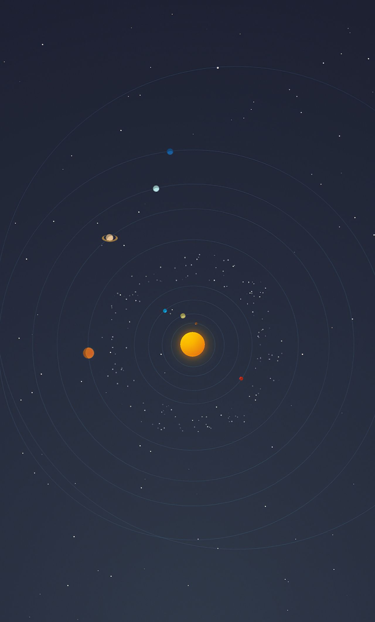 Solar System Minimal 4k iPhone HD 4k Wallpaper, Image, Background, Photo and Picture
