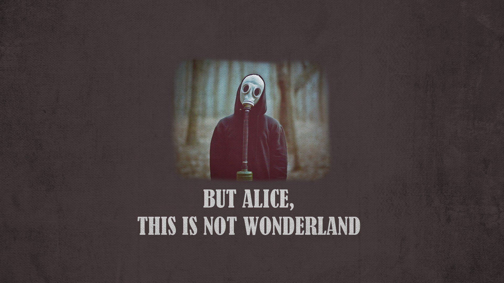 gas masks, Alice in Wonderland, Apocalyptic HD Wallpaper / Desktop and Mobile Image & Photo