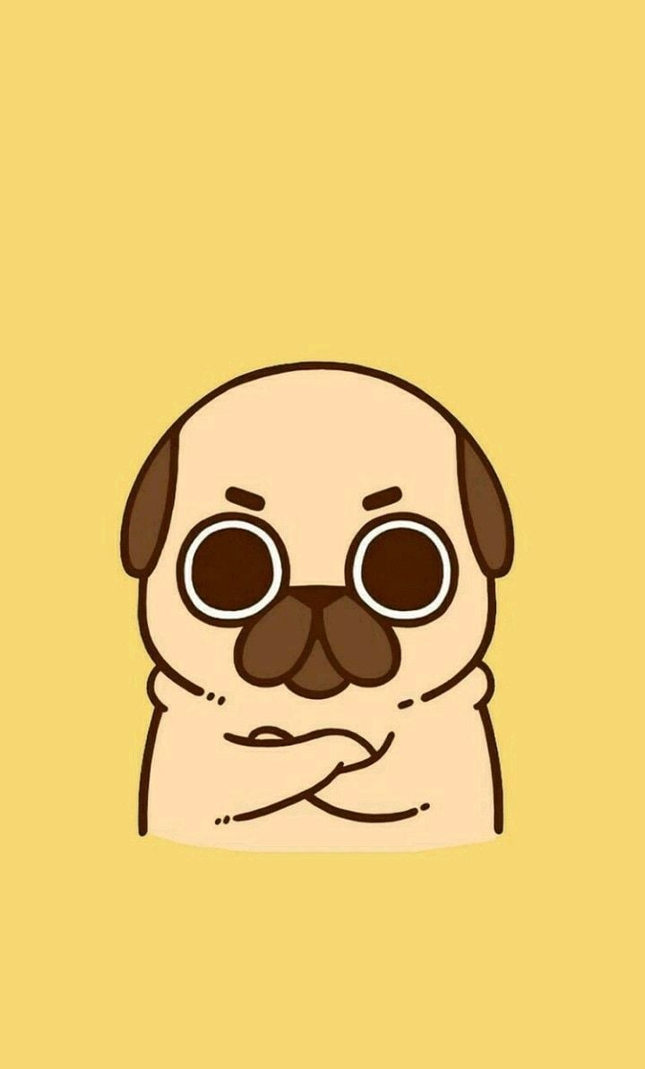 Pug Cartoon Kawaii Wallpapers - Wallpaper Cave