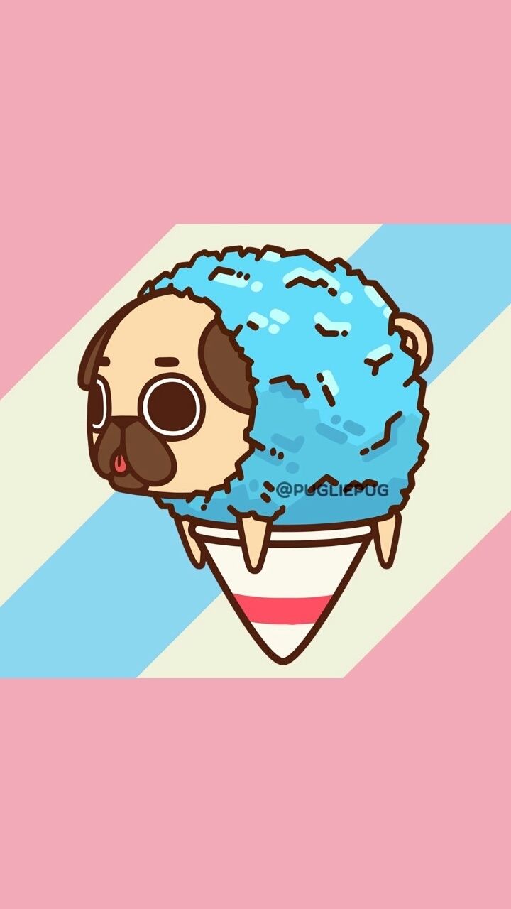 Cartoon Kawaii Puppy Wallpaper