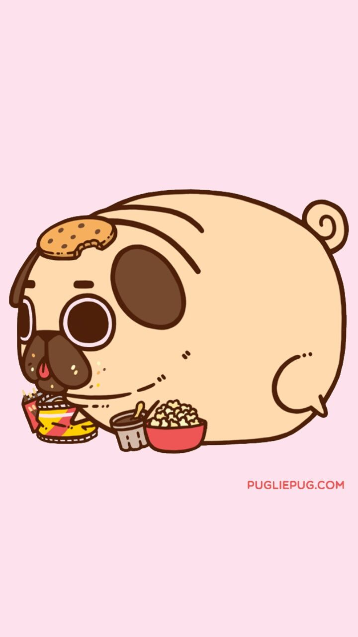 Kawaii Pug Wallpaper