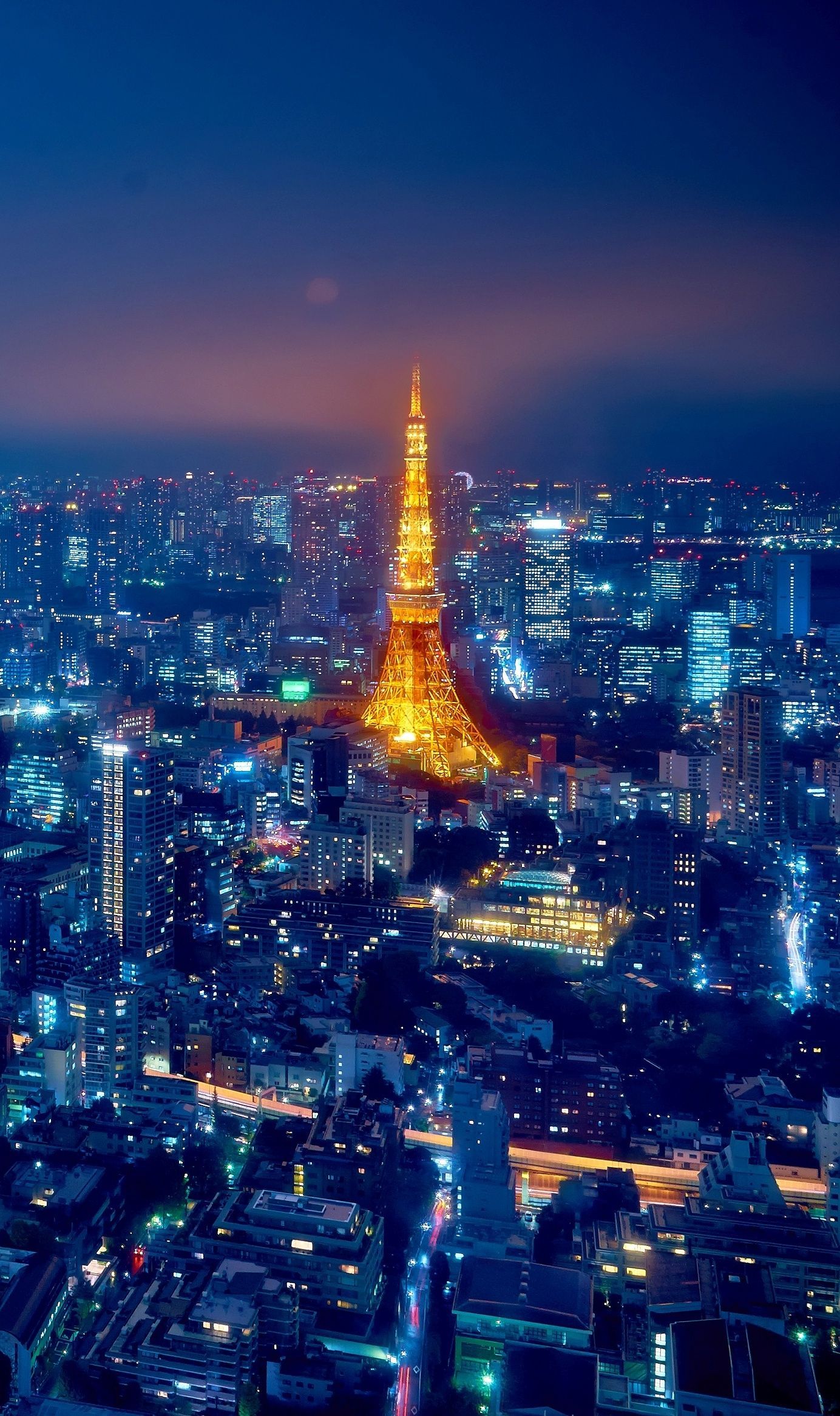 Night View of Tokyo, Japan Cropped Photo by Moyan Brenn. City view night, Places in tokyo, City view