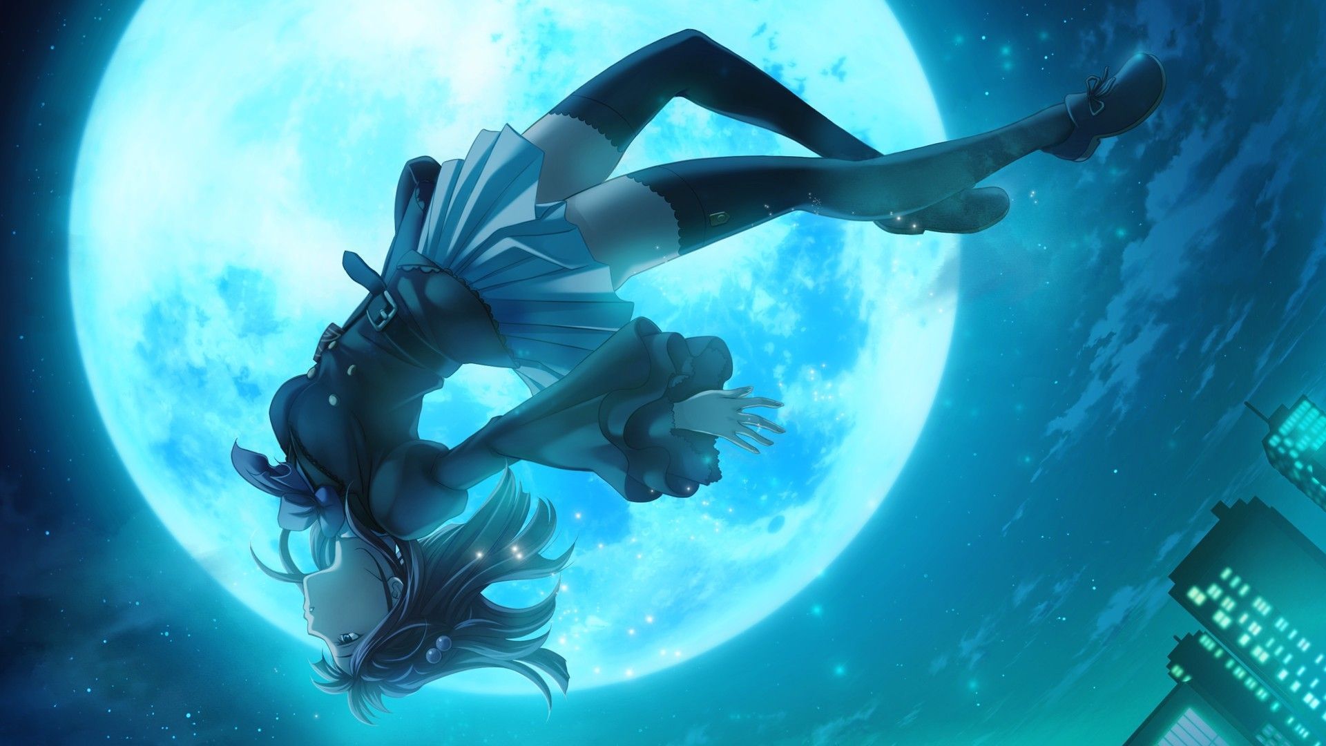 Blue Anime 1920x1080 Wallpapers  Wallpaper Cave