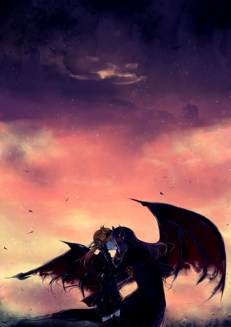 Demon Anime Couple Wallpaper