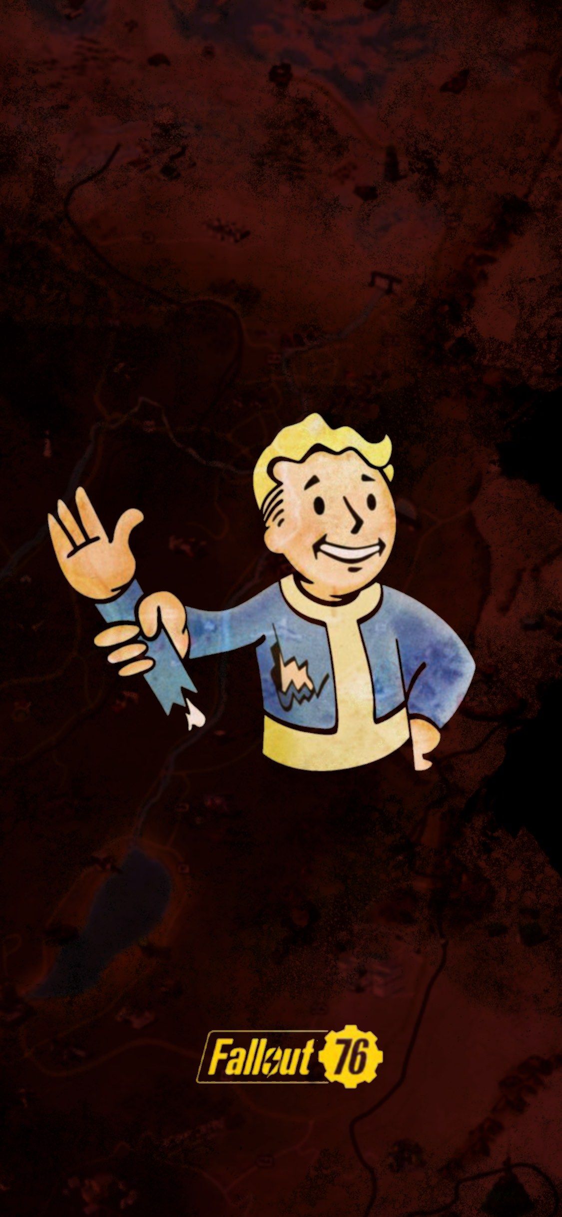 Fallout 76 iPhone X wallpaper