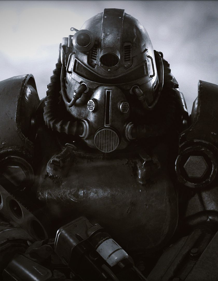 Download Armour suit, Fallout video game wallpaper, 840x iPhone iPhone 4S, iPod touch