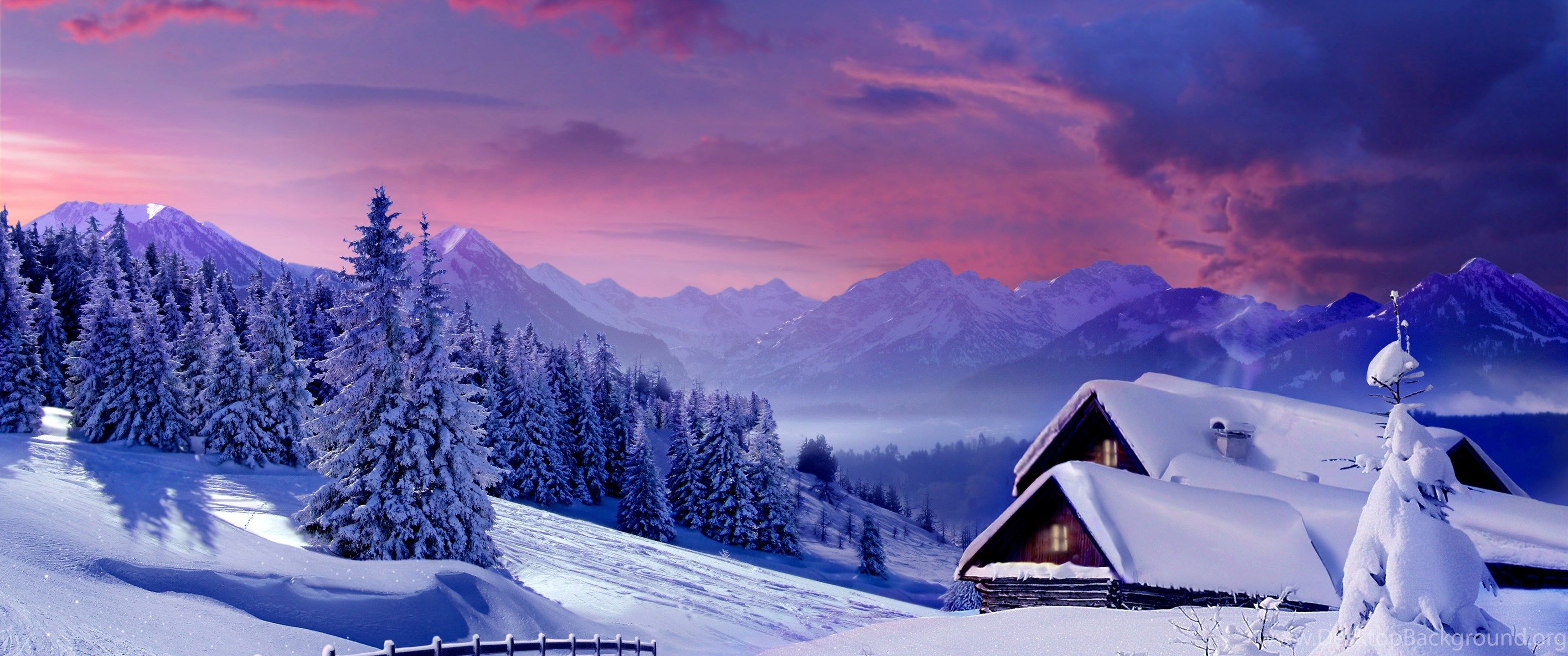 Wallpaper Sky, Snow, Winter, Clouds, Spruce, Snowy Winter. Desktop Background