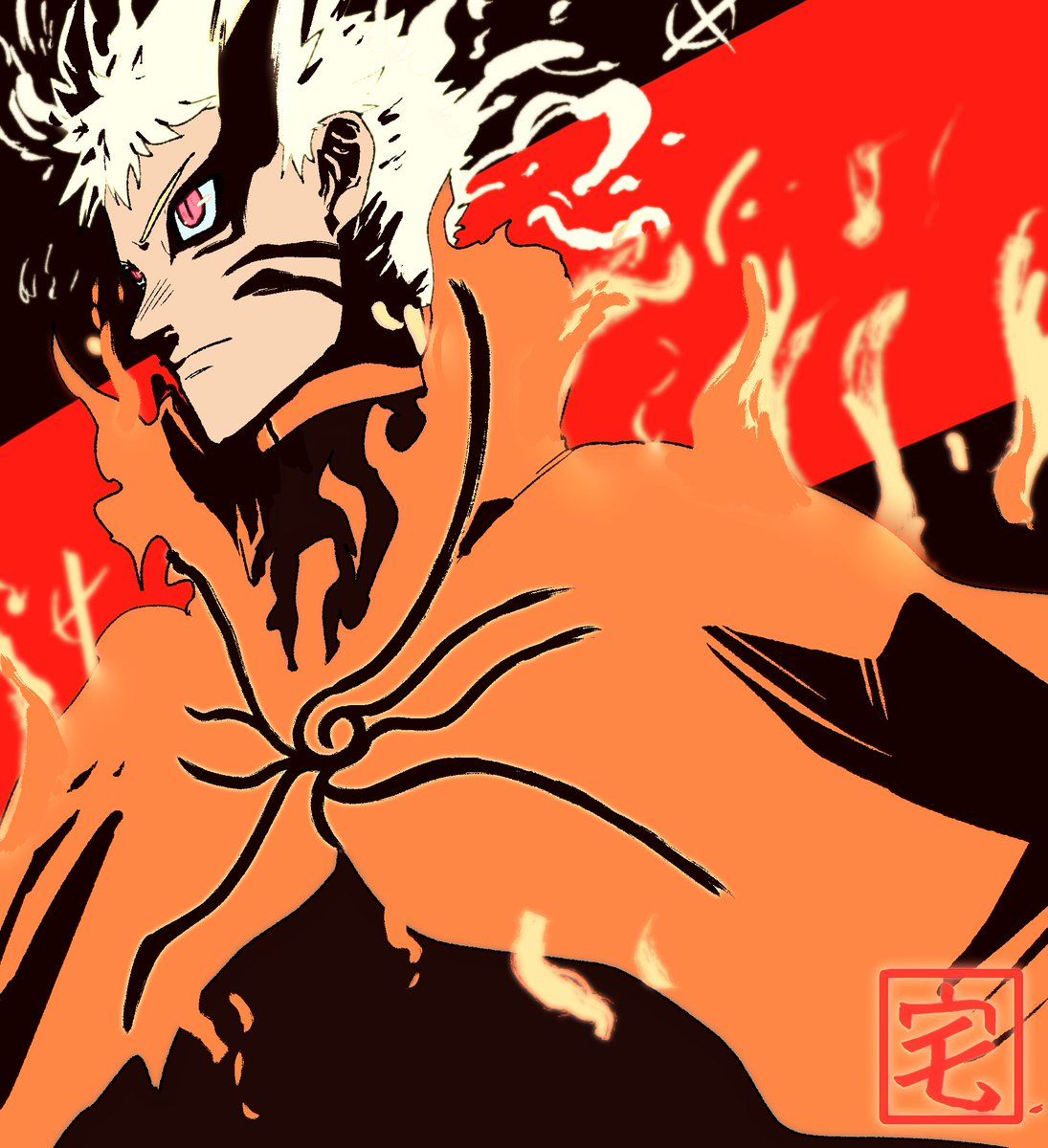 ✟ᵀᴬᴷᵁ✟ Hokage's Final stand. Kurama and Naruto, BARYON MODE !