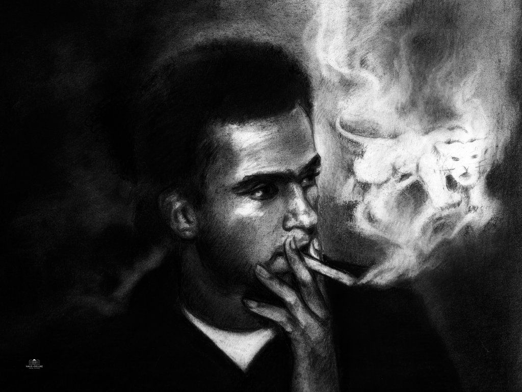 Huey P. Oakland's Finest. Linen Print .hausofdeluxe.com · In stock