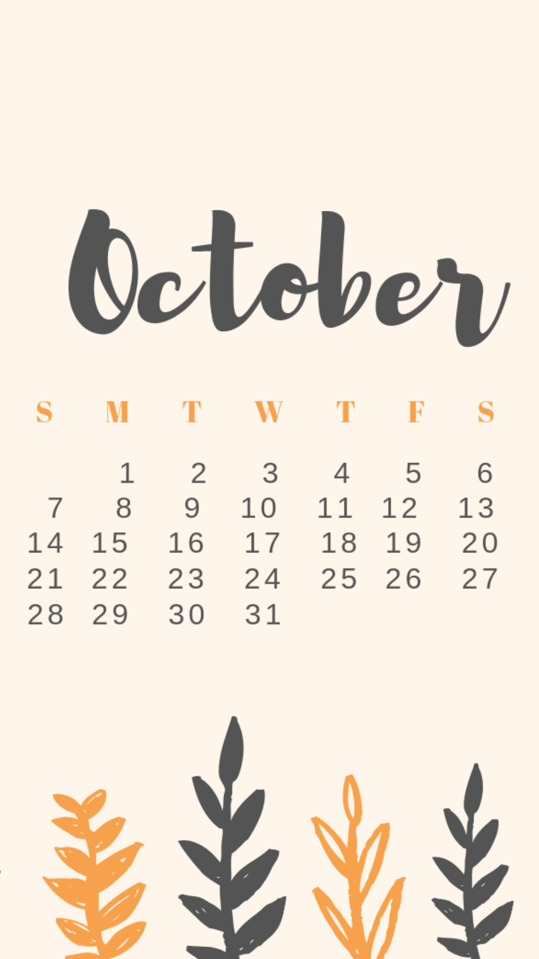 Free Download: October Calendars .cassandraann.com