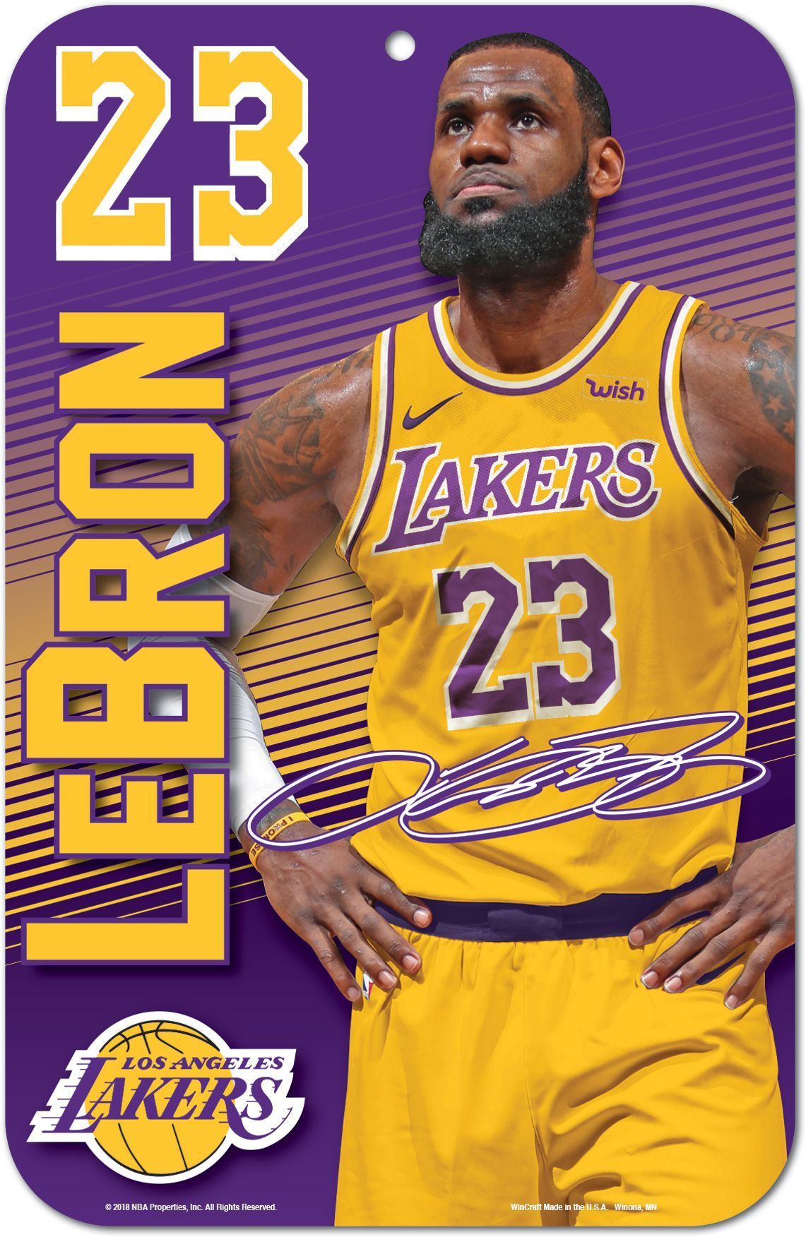 WinCraft Los Angeles Lakers LeBron .com