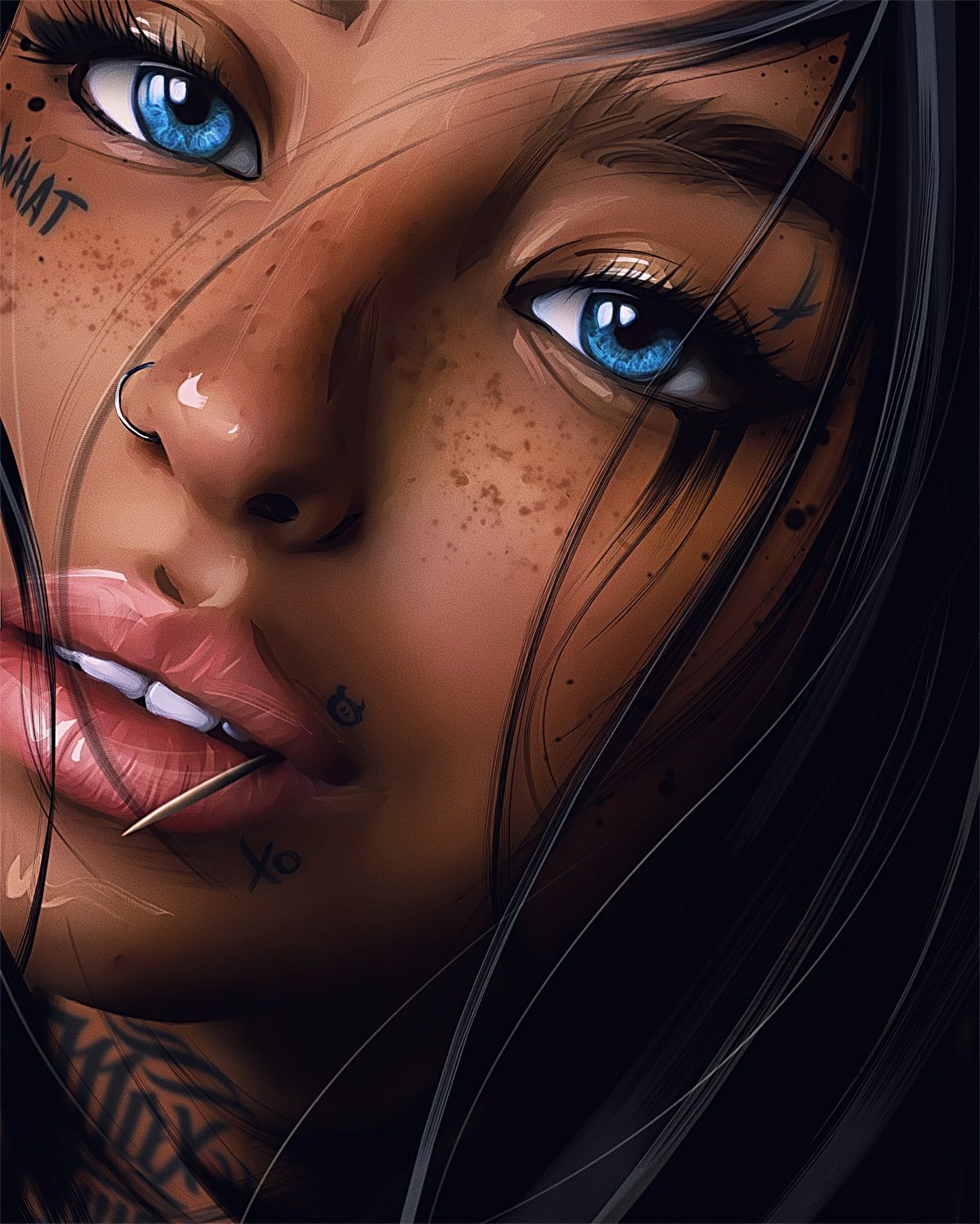 women #artwork digital art #painting .com