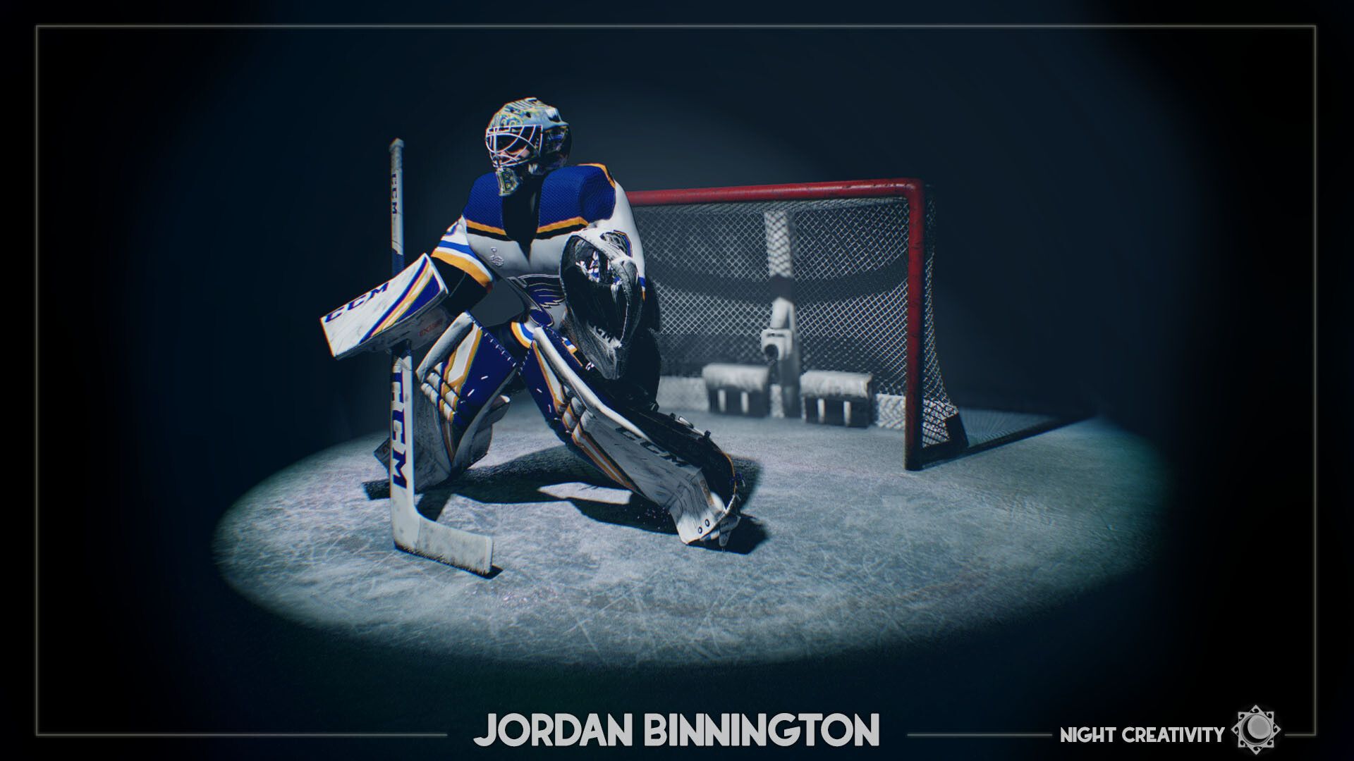 Jordan Binnington, 2019 stanley cup .nightcreativity.artstation.com