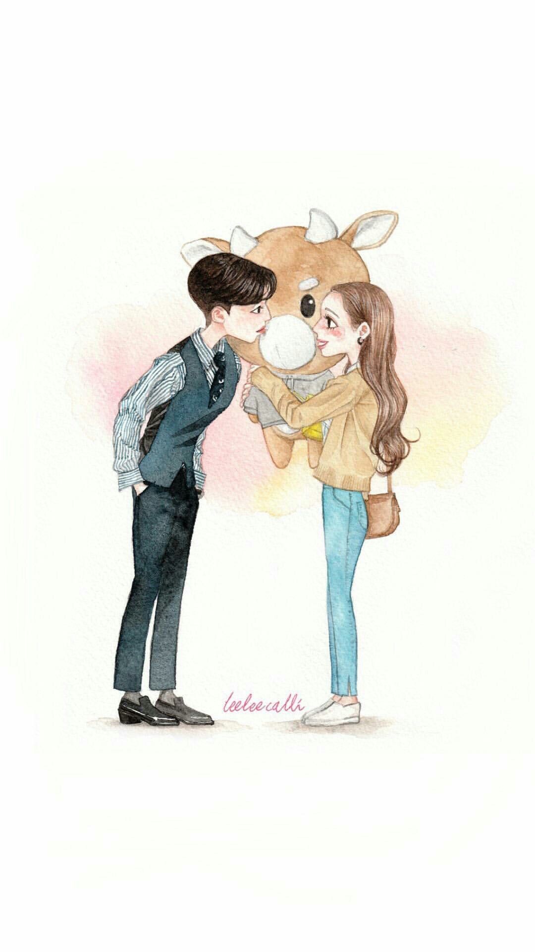 What's Wrong With Secretary Kim?. Cute cartoon wallpaper, Animated love image, Korean art