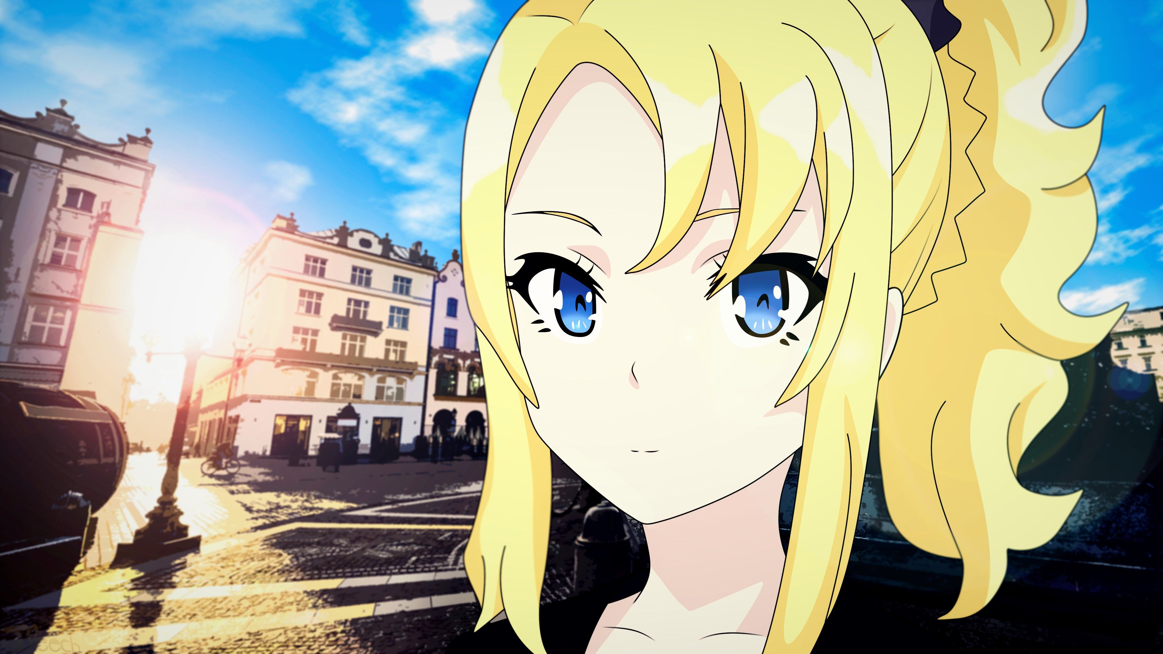 Blonde Blue Eyes Nodoka Toyohama Rascal .wallha.com