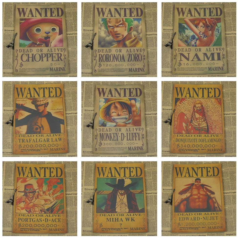 One Piece Wanted Poster. Free .onepiecemerchandise.com