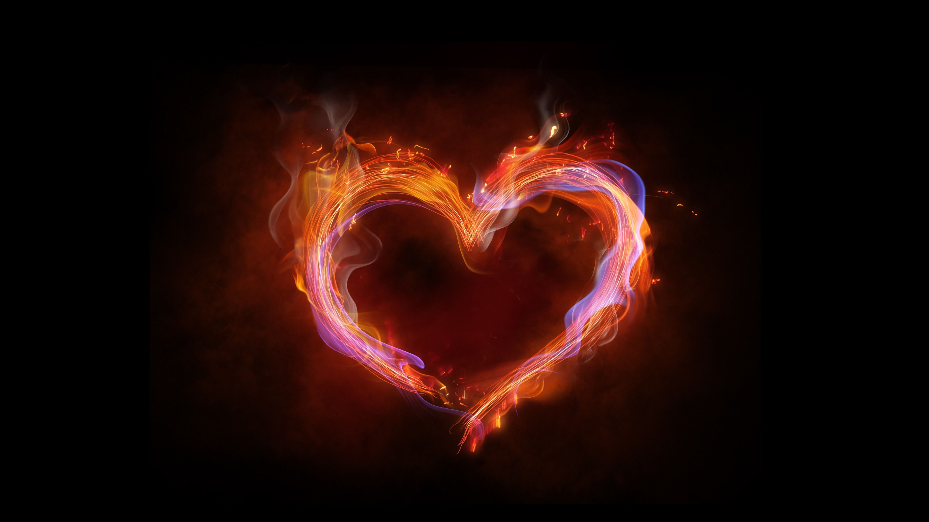 Flaming Heart Wallpapers 45608.