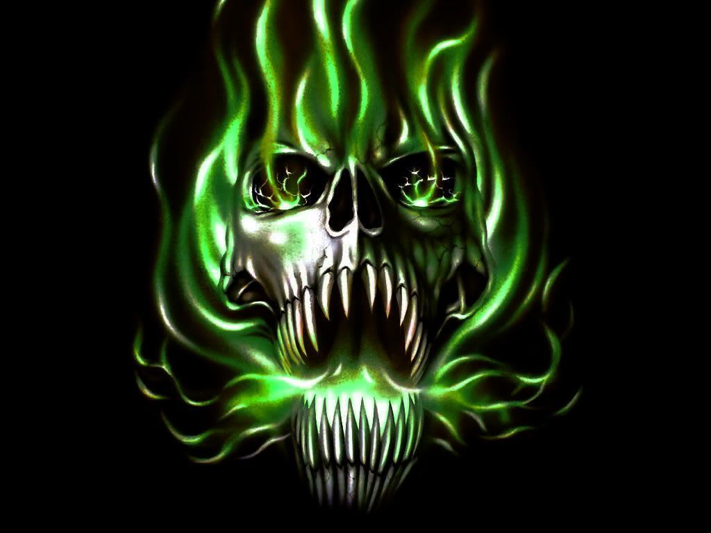 Evil Fire Skull Wallpaper Free Evil Fire Skull Background