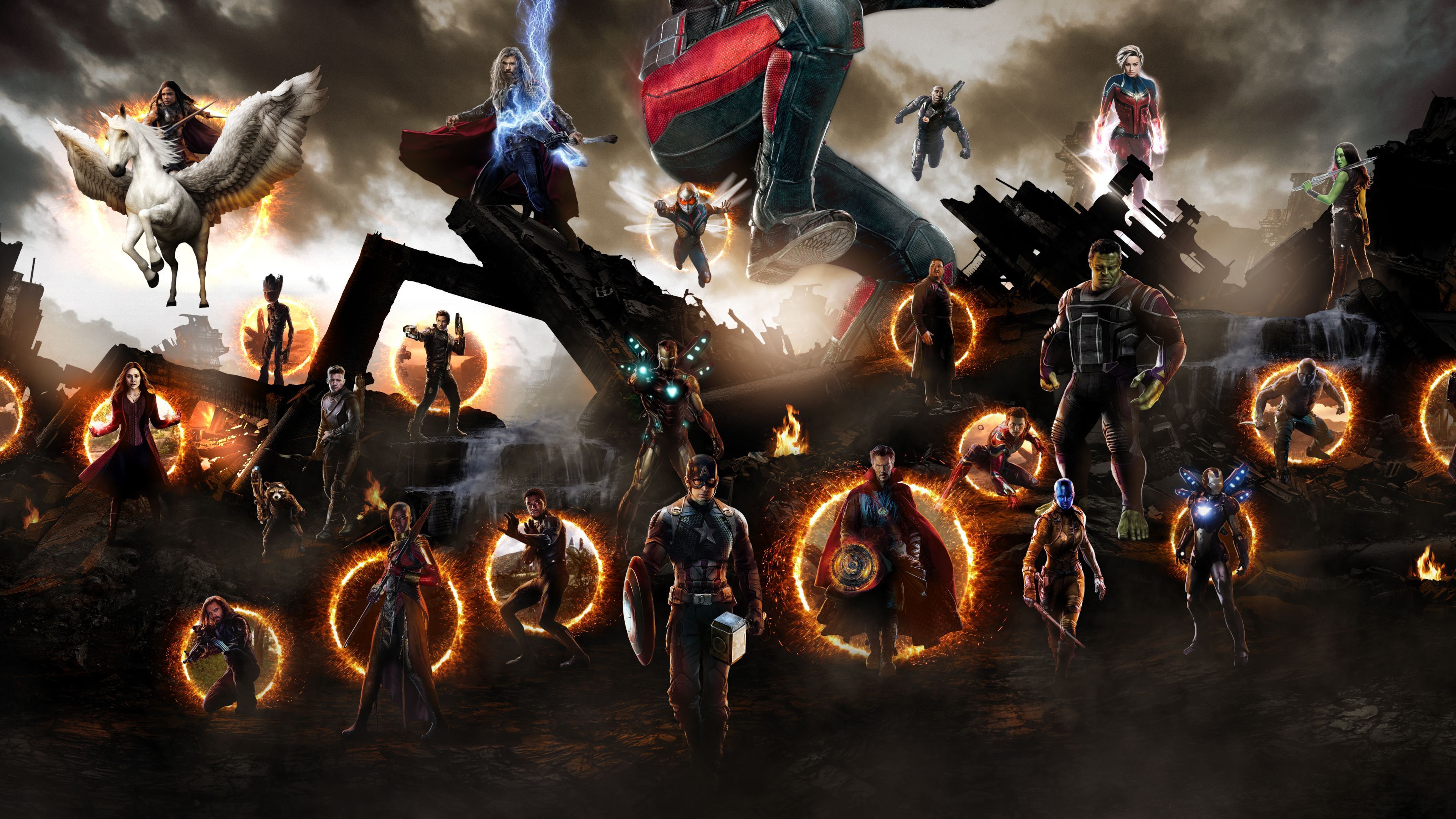 Avengers Fight Wallpaper