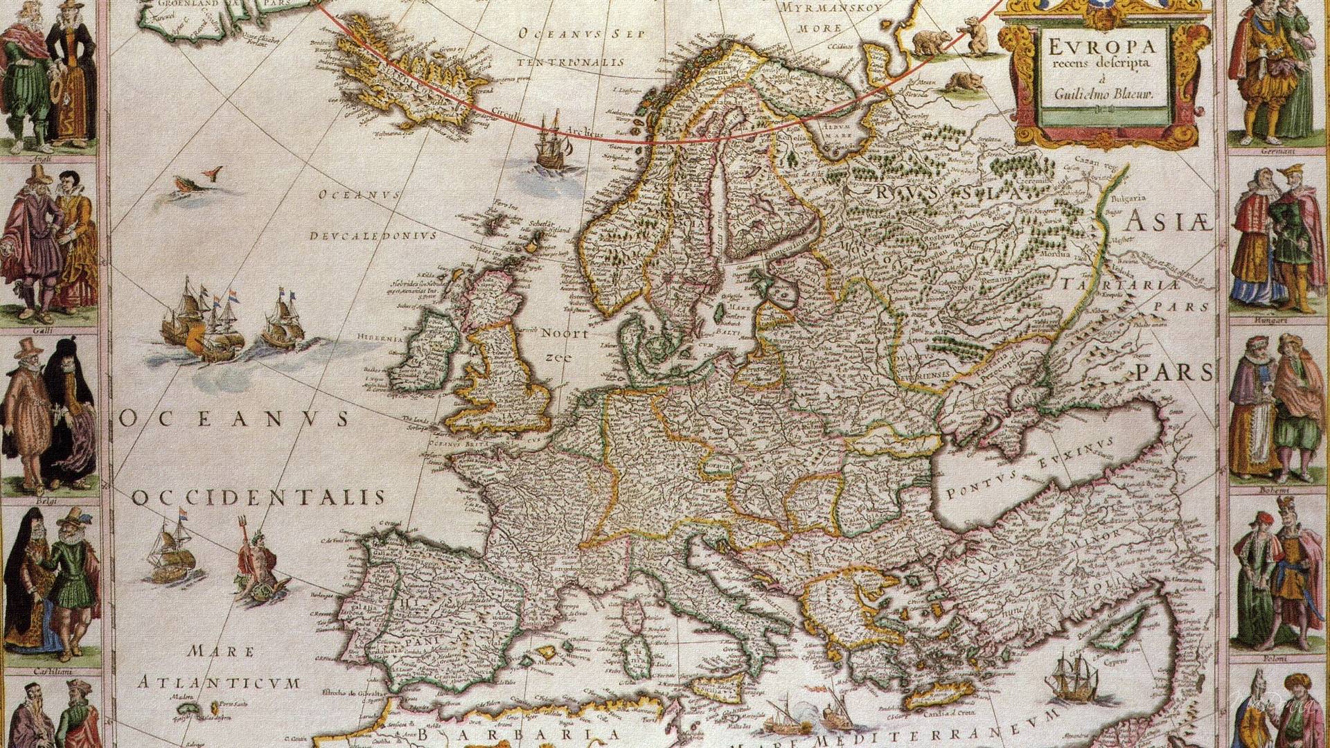 Old Europe Map