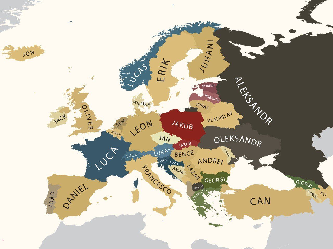 Map of Europe Wallpaper