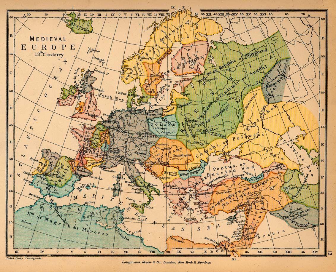 Wallpaper map medieval