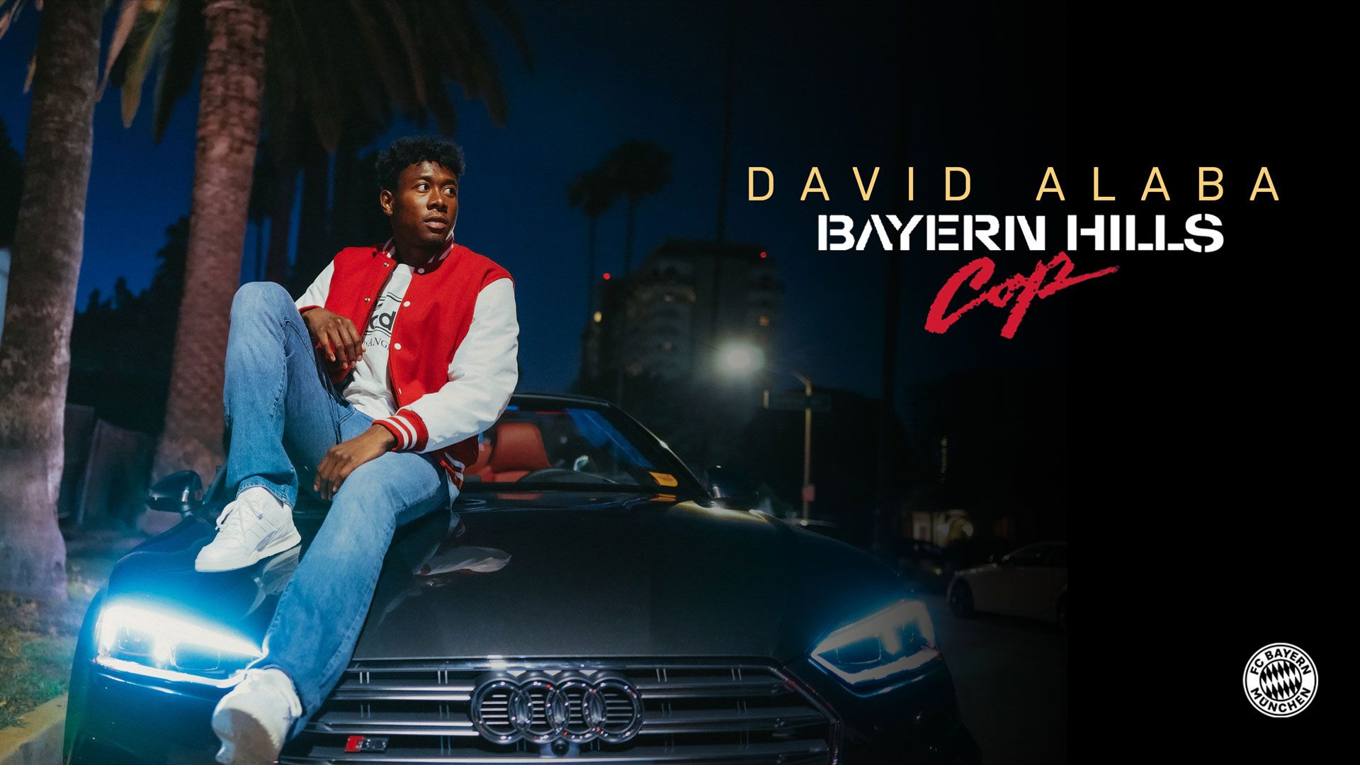 David Alaba as Bayern Hills Cop .fcbayern.com