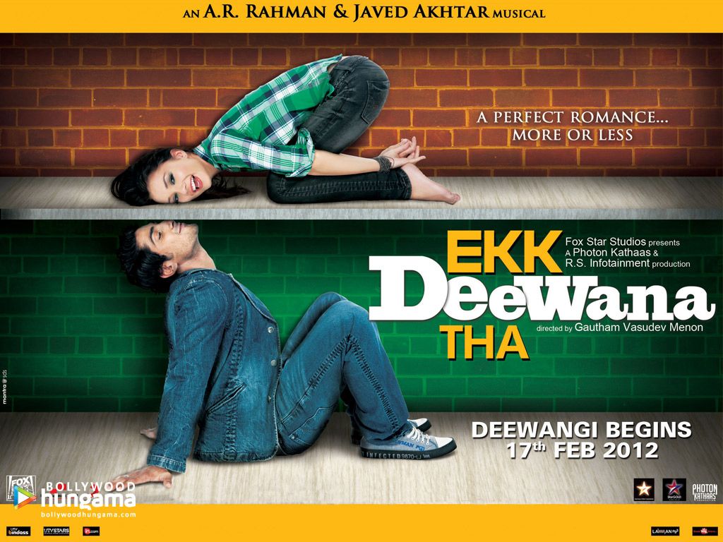 Ekk Deewana Tha 2012 Wallpaper .bollywoodhungama.com
