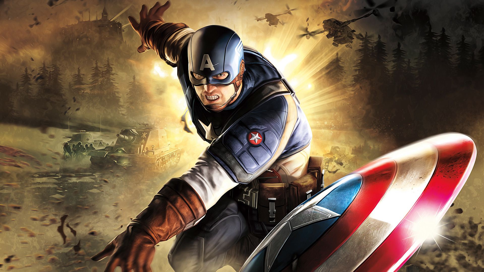Captain America Throwing Shield Wallpapers - Wallpaper Cave