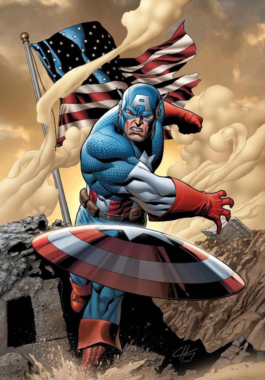 Captain America throwing his shield .in.com