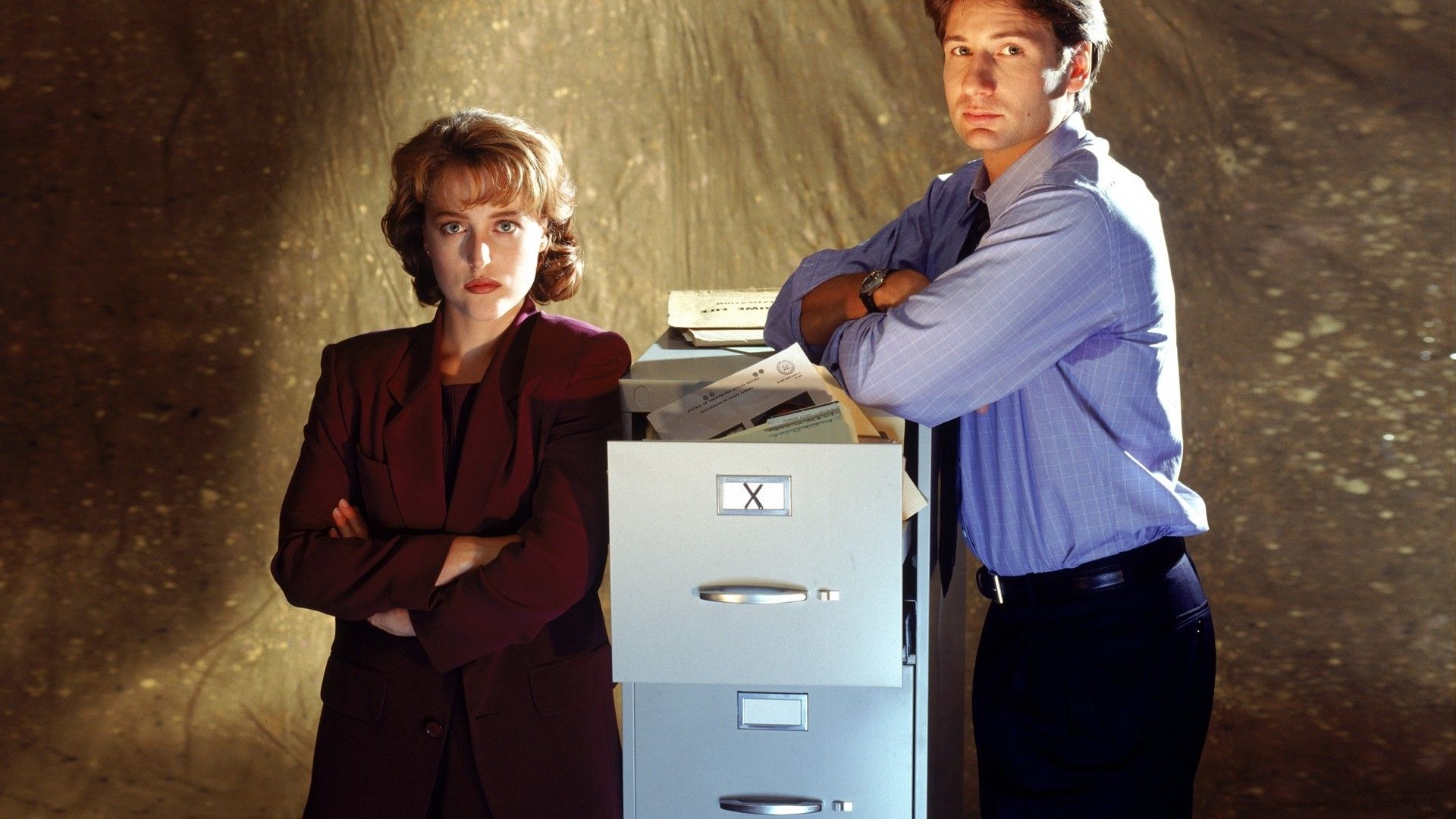 Fox Mulder, Dana Scully, The X Files .wallup.net