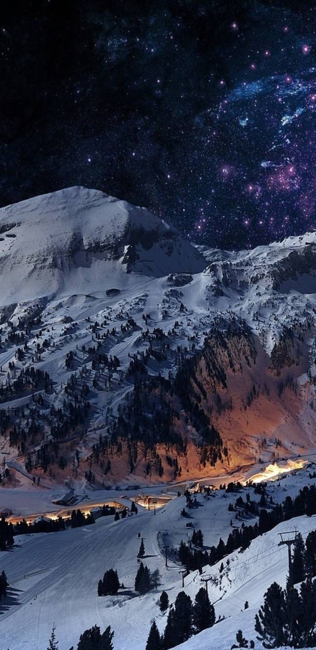 Winter Village iPhone Wallpaperwalpaperlist.com