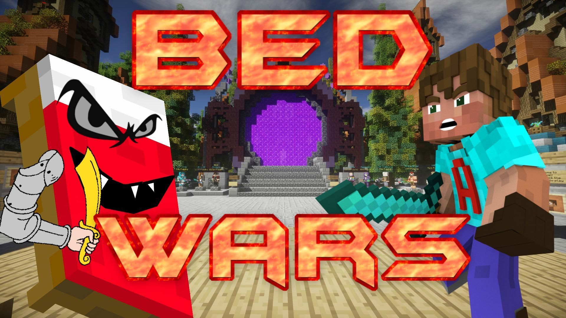 Minecraft - BED WARS MAIS EMOCIONANTE! 