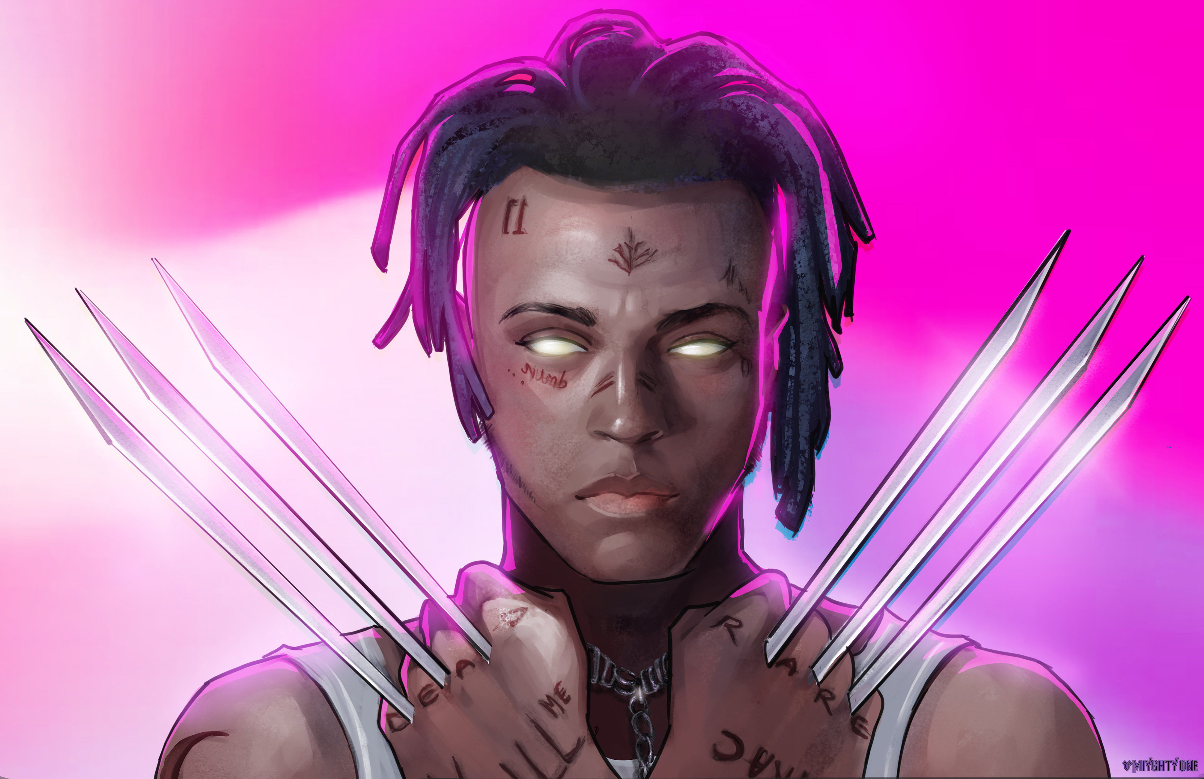 XXXTentacion As Weapon X Artwork 5k Laptop Full HD 1080P HD 4k Wallpaper, Image, Background, Photo and Picture
