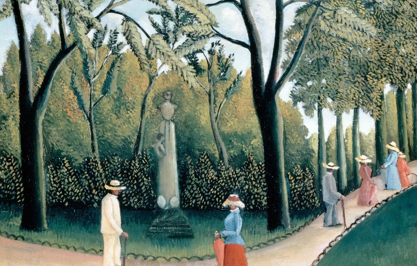 picture, walk, Henri Rousseau .goodfon.com