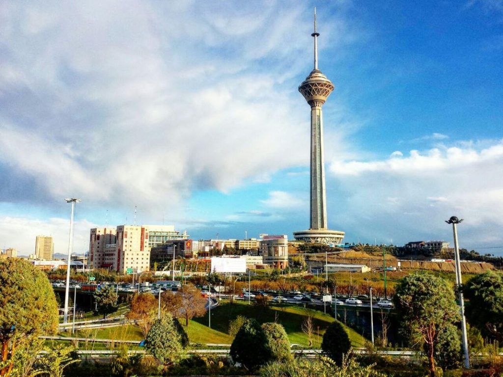 Milad tower, the new symbol of Tehran .tourismofpersia.com