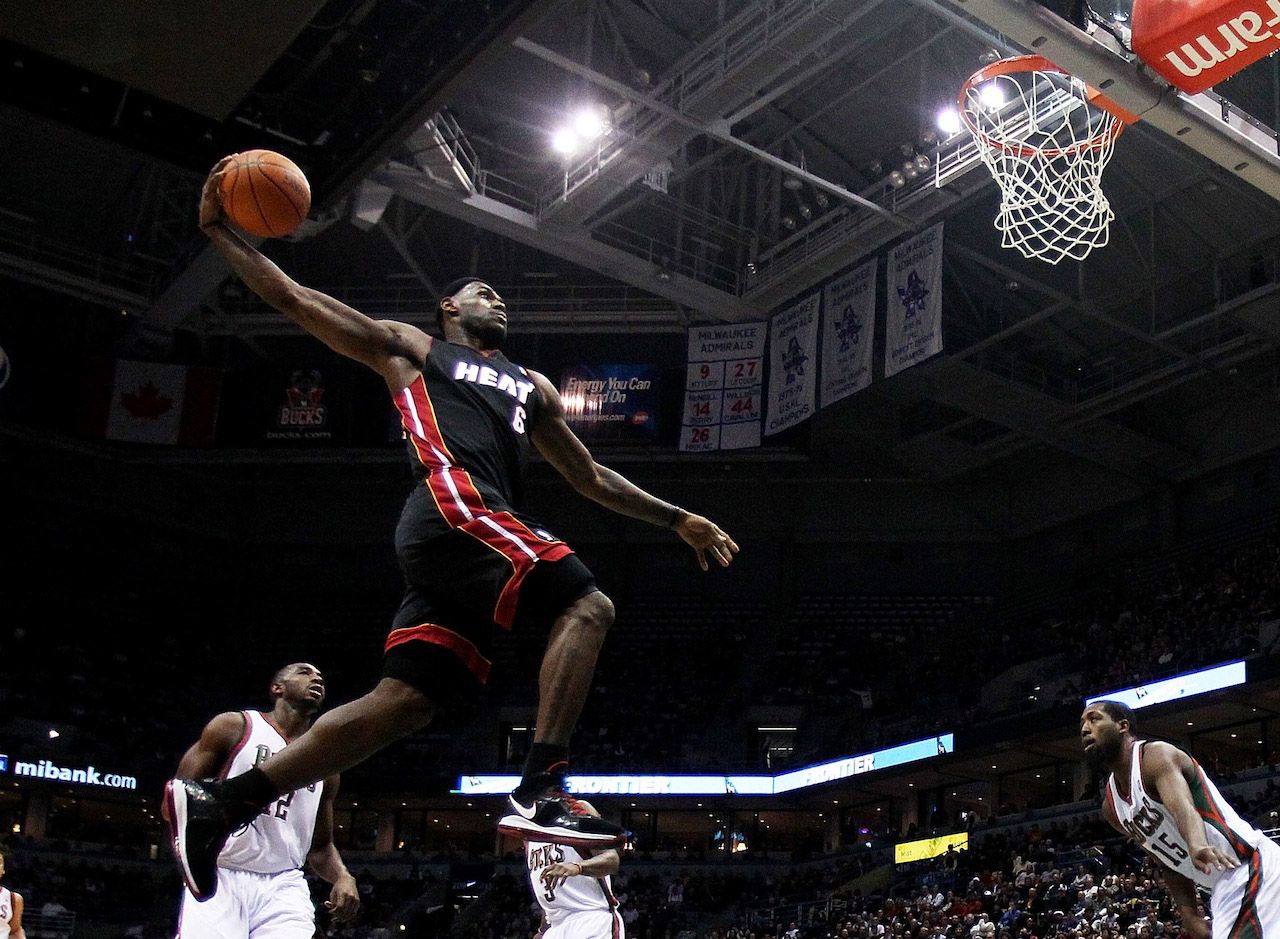HD wallpaper LeBron James Cleveland Cavaliers King James basketball  dunks  Wallpaper Flare