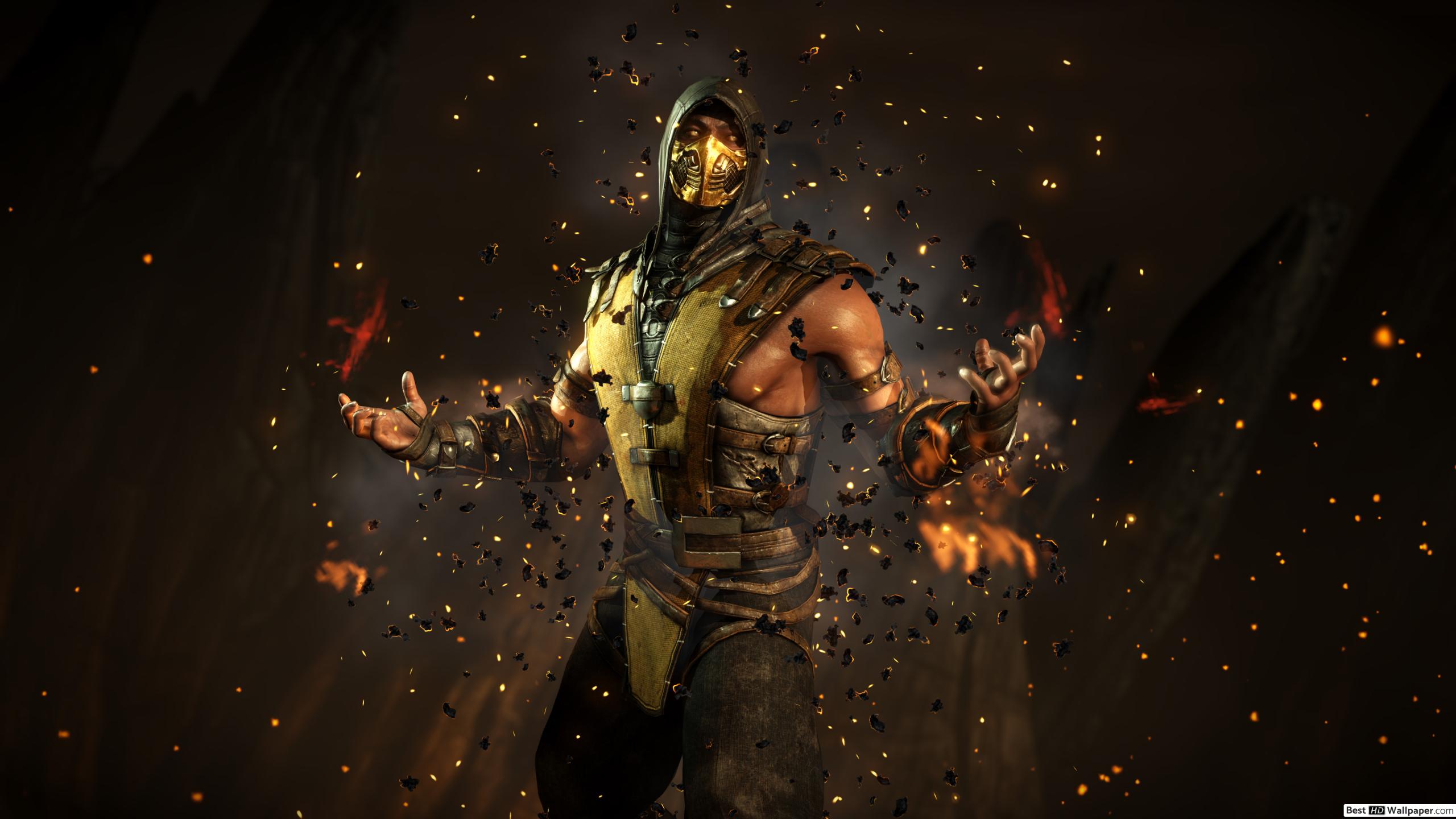 Mortal Kombat X, Scorpion HD wallpaper .besthdwallpaper.com