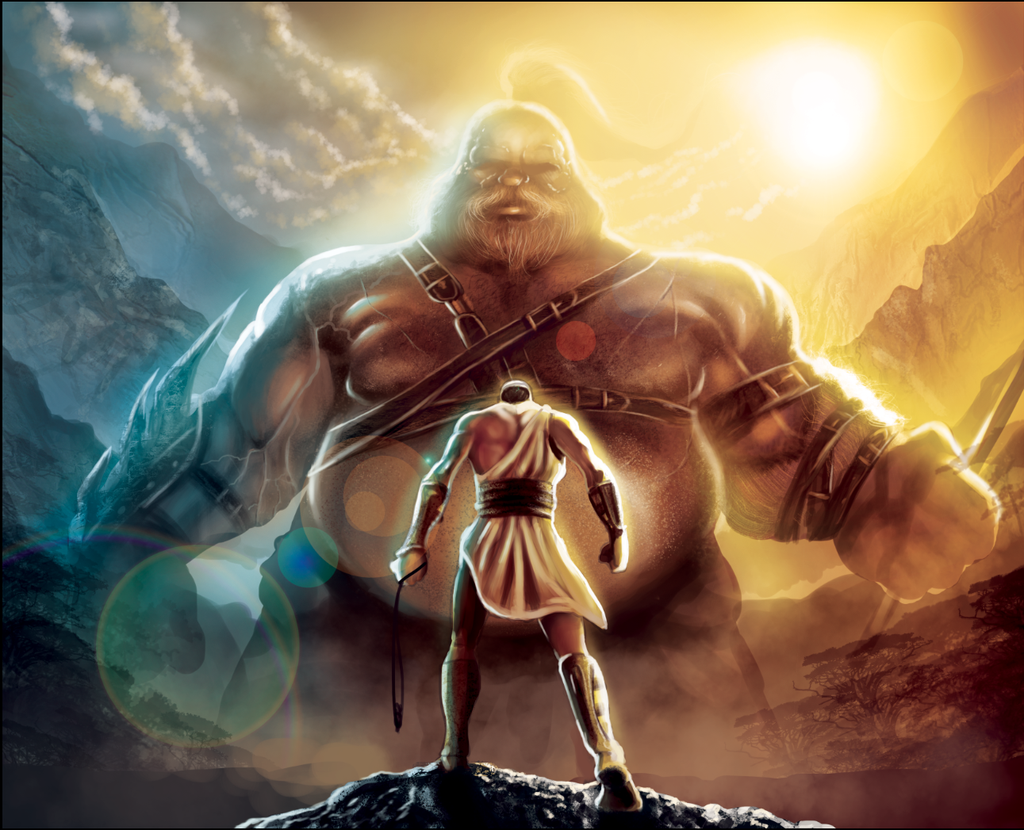 David and Goliath Cartoon Bible .ravepad.com