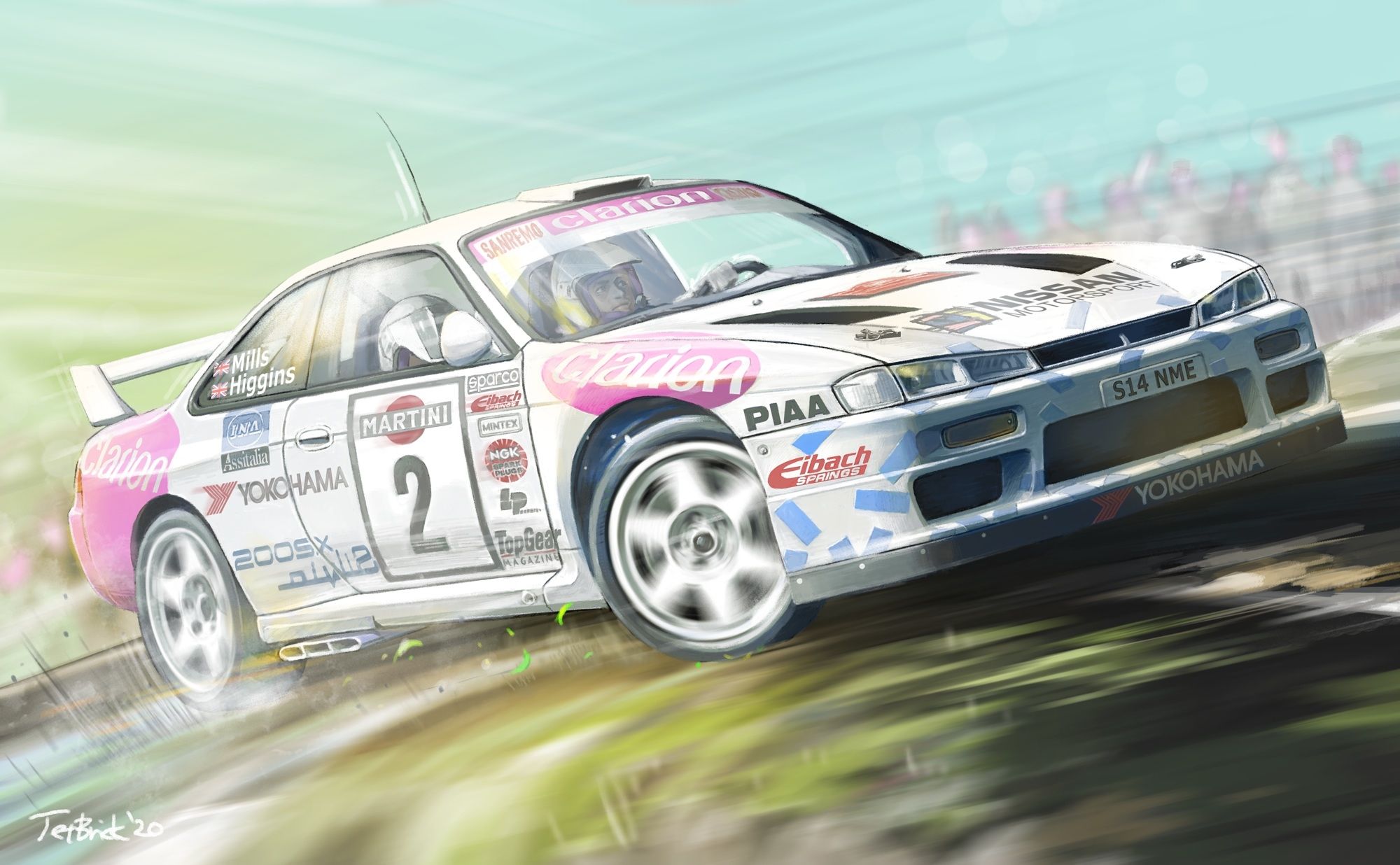 Download 2000x1236 Anime Racing Car .wallpapermaiden.com