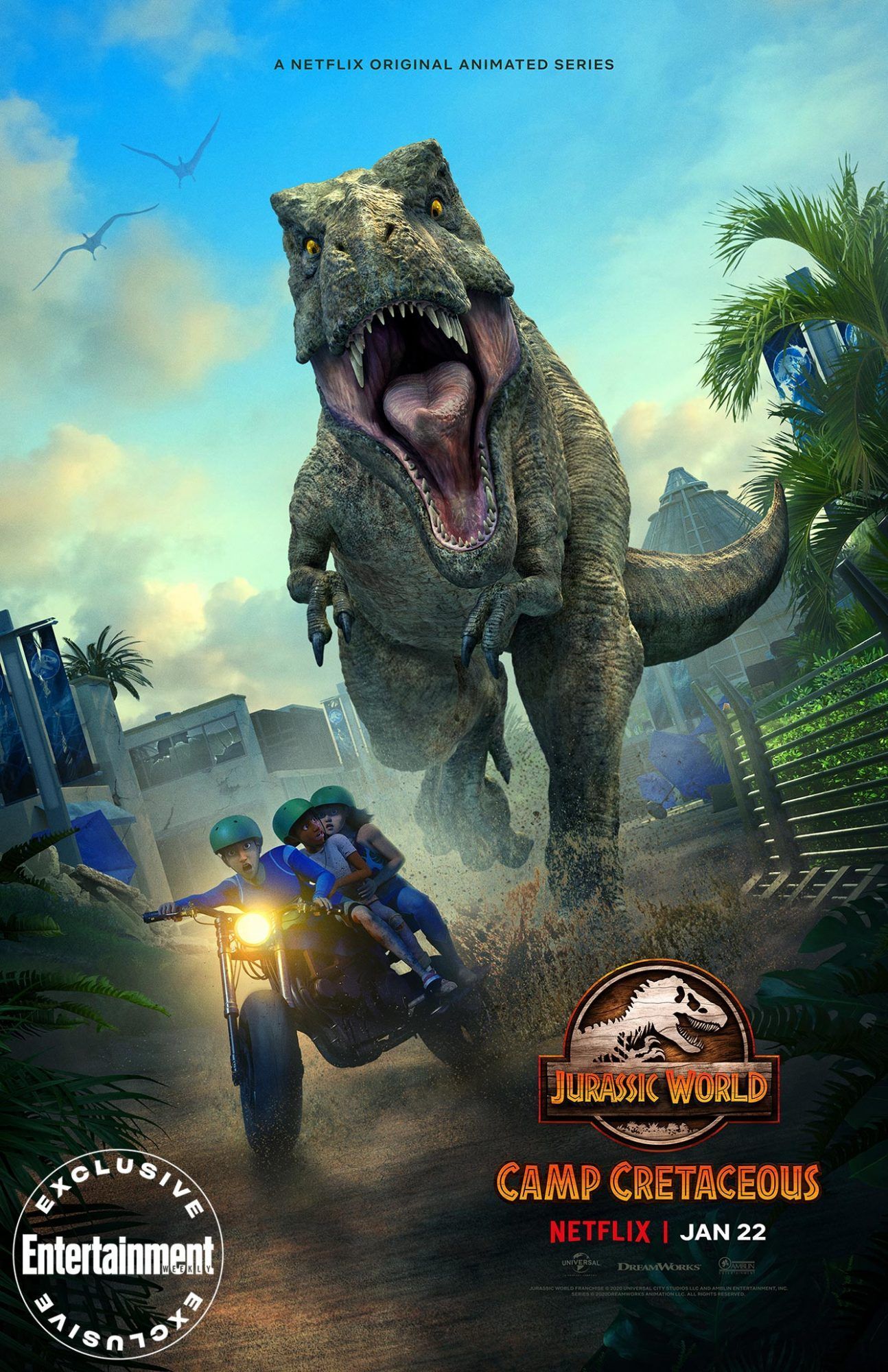 Exclusive: 'Jurassic World: Camp Cretaceous' season 2 sets January premiere with new trailer. Jurassic world wallpaper, Jurassic park world, Jurassic world poster