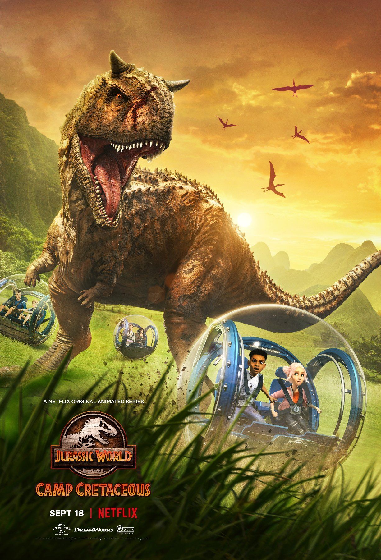 Póster Jurassic World Camp Cretaceous .com