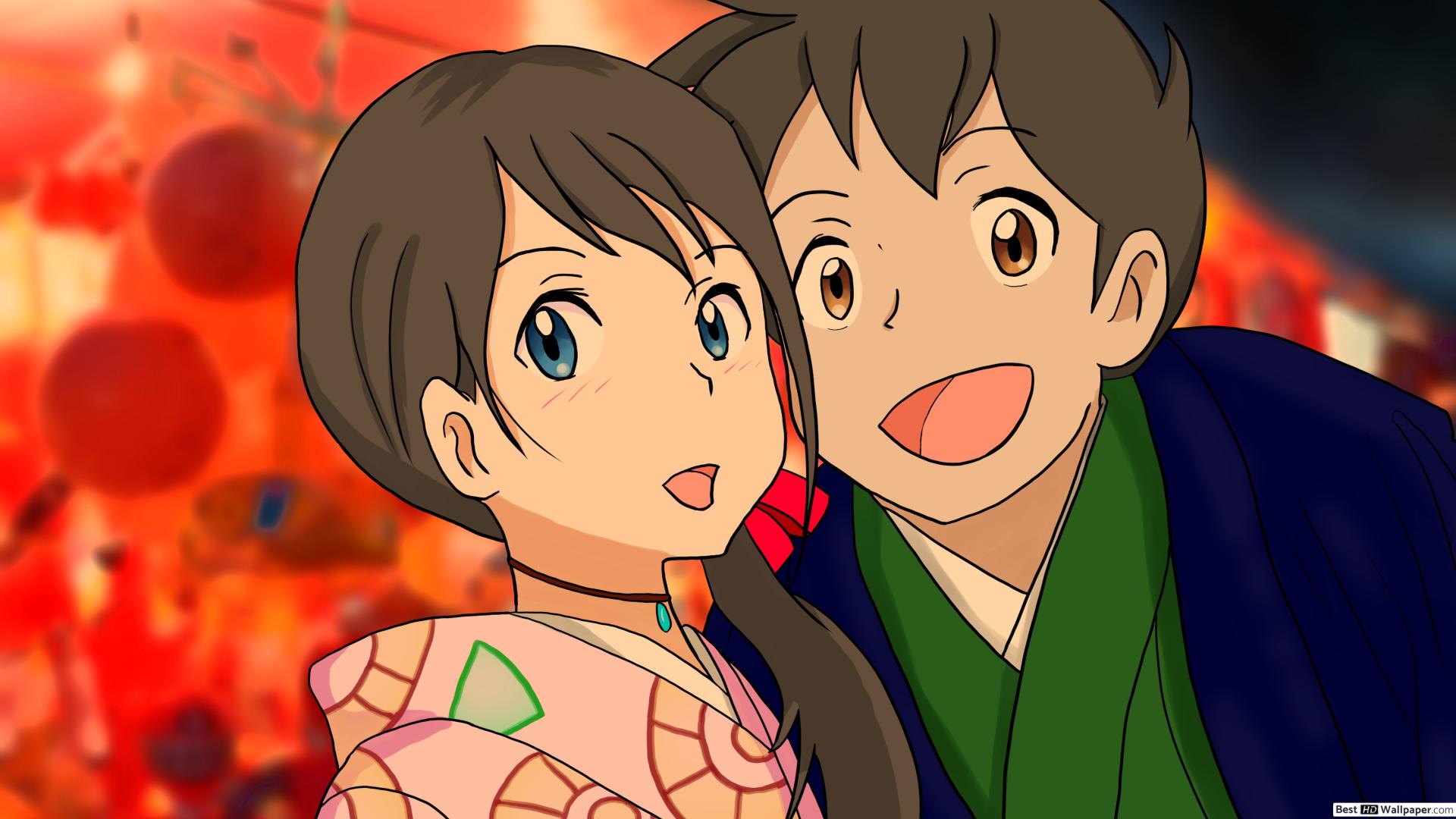 Hina Amano & Hodaka Morishima Wallpaper .besthdwallpaper.com