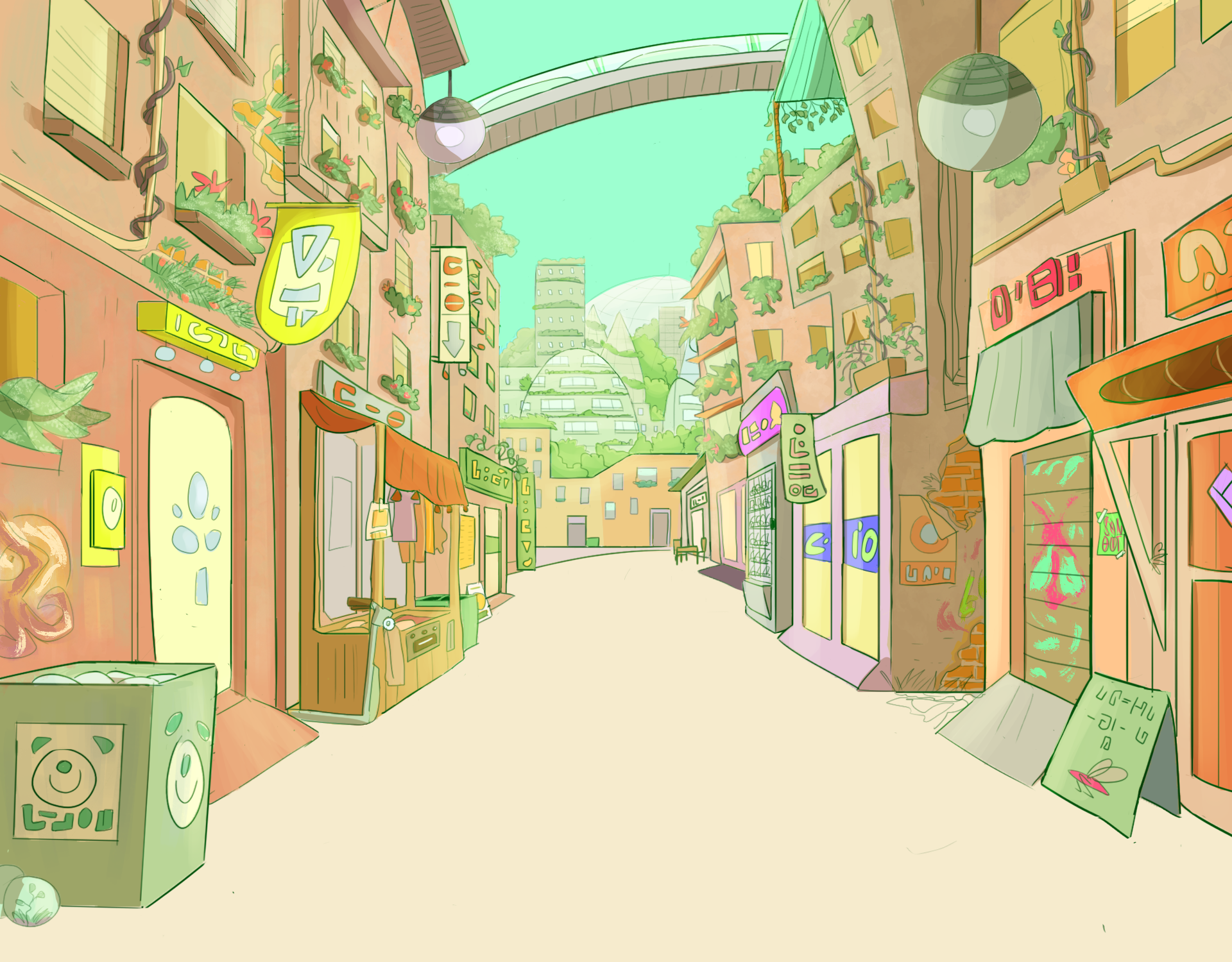 Solarpunk Aesthetic  Anime scenery wallpaper, Fantasy background