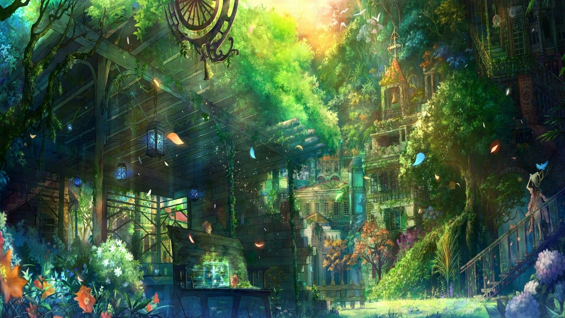 Solarpunk Aesthetic  Anime scenery wallpaper, Fantasy background